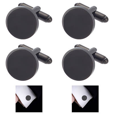 4Pcs Stainless Steel Cuff Button
