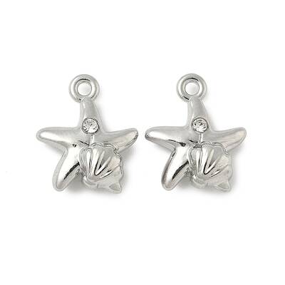 Alloy Rhinestone Charms