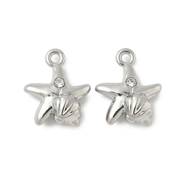Alloy Rhinestone Charms