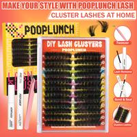 Lashes map for Clusters Kit  Eyelashes Extension Kit , 8-18mm  Individual Lashes Kit with Lash Bond and Seal Makeup Volume La...