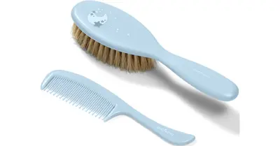 Babyono Take Care Hair Brush And Comb Iii Set For Newborns Blue
