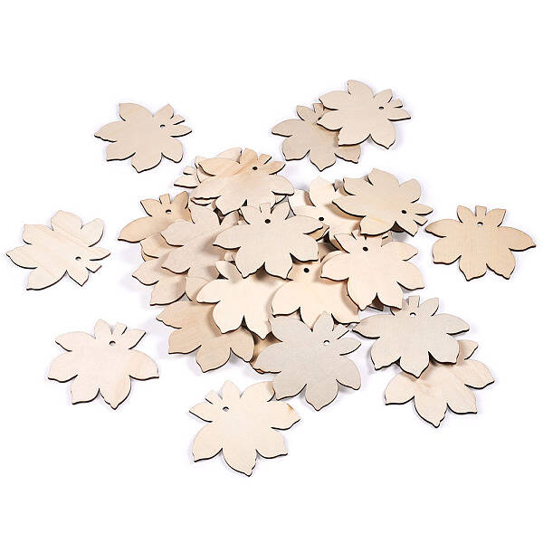 Undyed Wooden Big Pendant