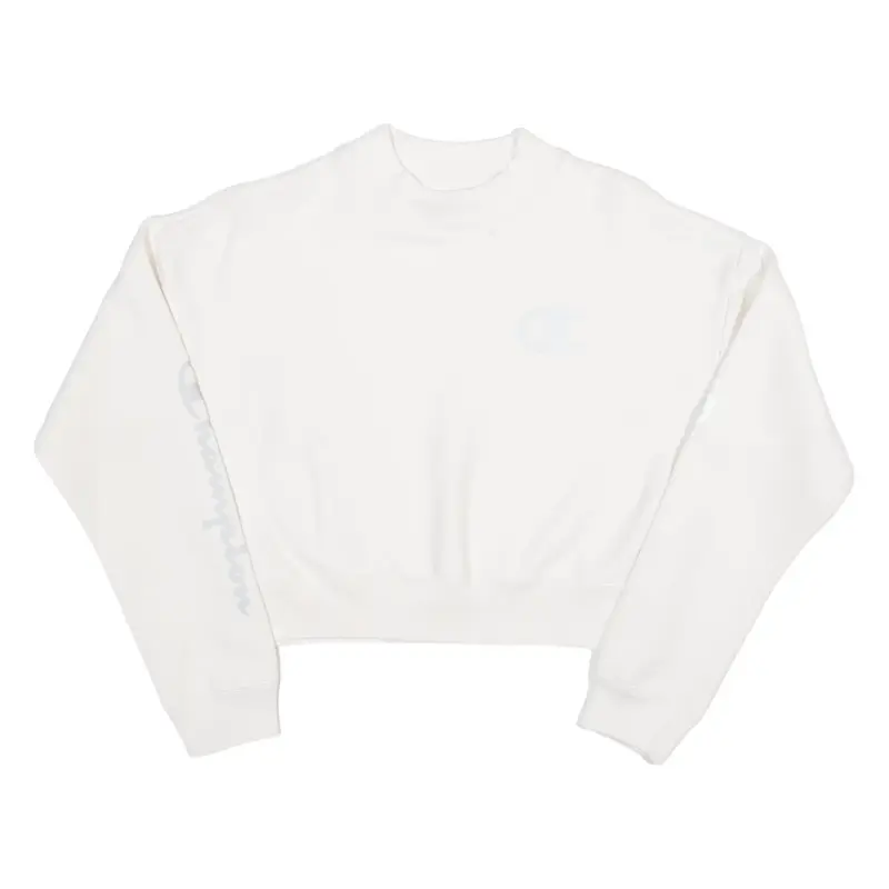 CHAMPION Crop Womens Sweatshirt White S