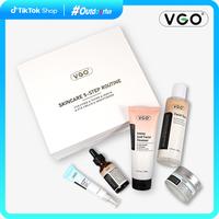 VGO Skincare 5-step Routine All in one step Skincare set Cleanser Toner Serum Eye cream Moisturizer-A Outdoorfun