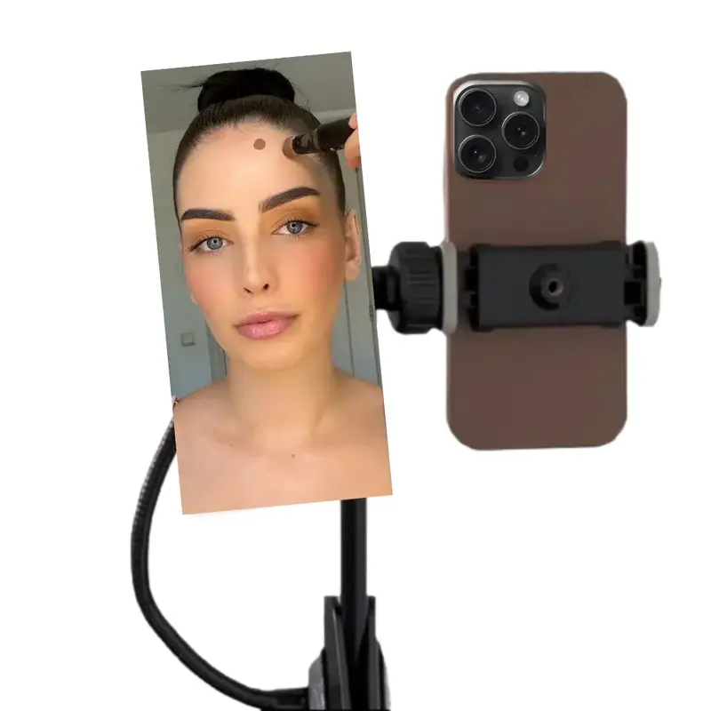 Adjustable Clip On Convex Mirror, Portable Selfie Accessories for Tripods, Influencers, UGC Creators, GRWM, Security, and Sma...