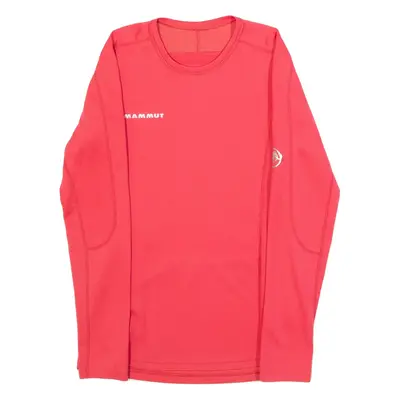 MAMMUT Womens T-Shirt Pink Long Sleeve XS