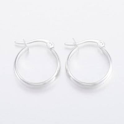 304 Stainless Steel Hoop Earrings