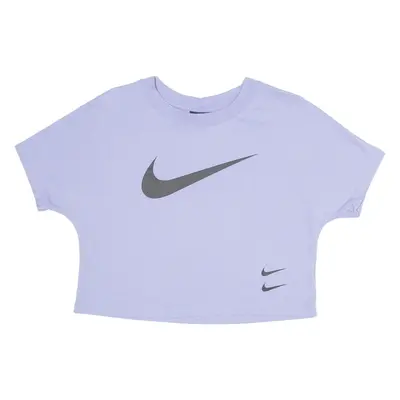 NIKE Crop Womens T-Shirt Purple M