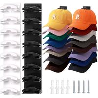 Hat Organizer for Baseball Caps, 2 Packs Hat Rack, Baseball Cap Organizer With Strong Adhesive/Wall Drilled for up to 24 Hats...
