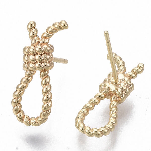 Brass Stud Earrings