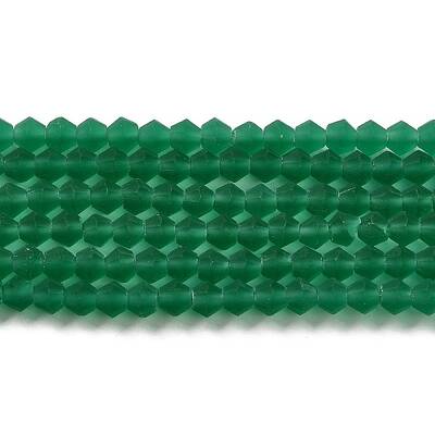 Imitate Austrian Crystal Frosted Glass Beads Strands