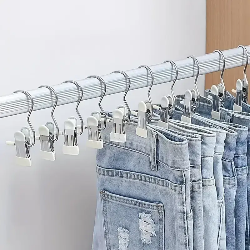 30 Pieces Wardrobe Boot Hangers, High Quality Rust-proof Metal Hook Clips, Multi-purpose Clips for Home and Travel, Clothespi...