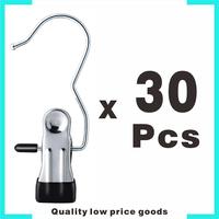 30 Pieces Wardrobe Boot Hangers, High Quality Rust-proof Metal Hook Clips, Multi-purpose Clips for Home and Travel, Clothespi...