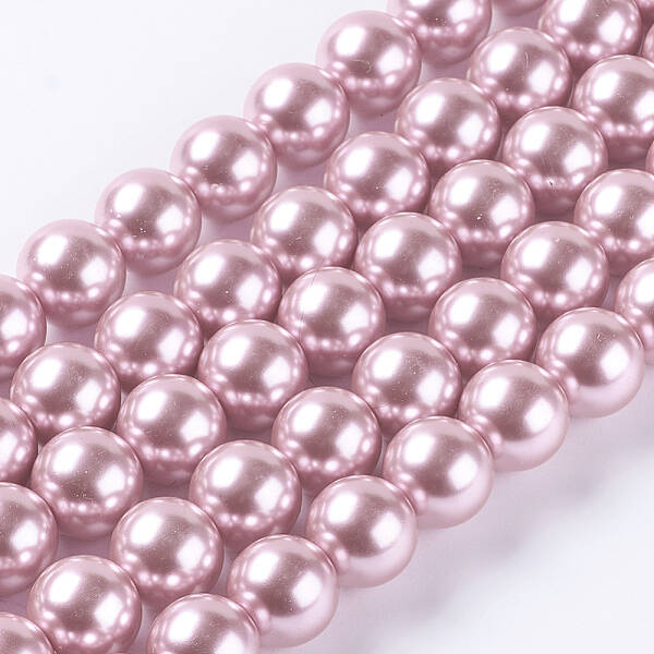 Eco-Friendly Dyed Glass Pearl Round Beads Strands