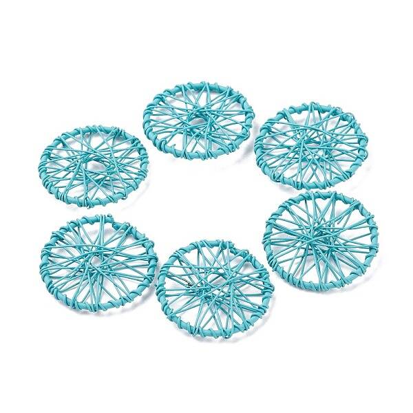 Spray Painted Eco-Friendly Iron Filigree Joiners Links