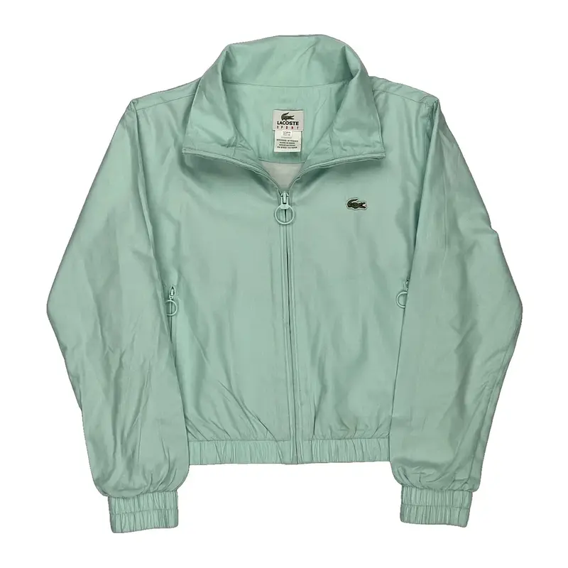 Age 12 Lacoste Slim Fit Track Jacket - Medium Green Polyester