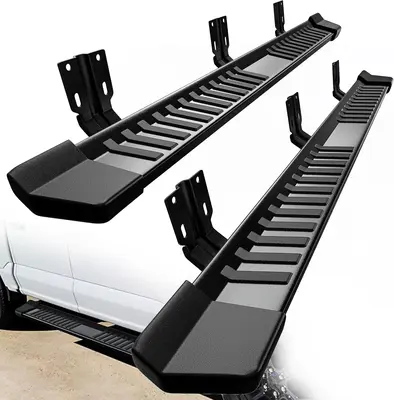 6 Inches Running Boards Replacement for 2004-2014 Ford F150 SuperCrew Cab Side Steps Textured Black Nerf Bars