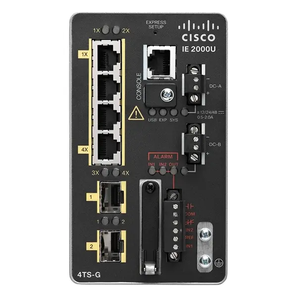 Cisco IE-2000U-4TS-G | Industrial Ethernet IE 2000U Series 4 x FE DownLinks Ports 10/100Base-TX + 2 x GE SFP Uplinks Ports La...