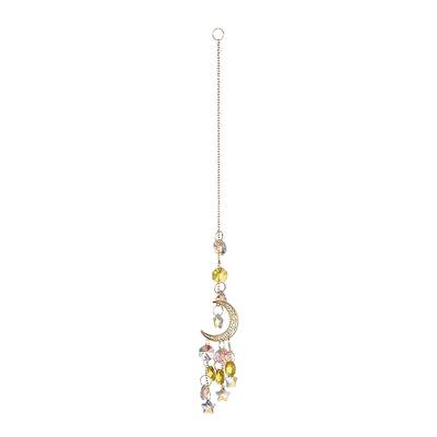 Moon & Star Glass Hanging Suncatchers