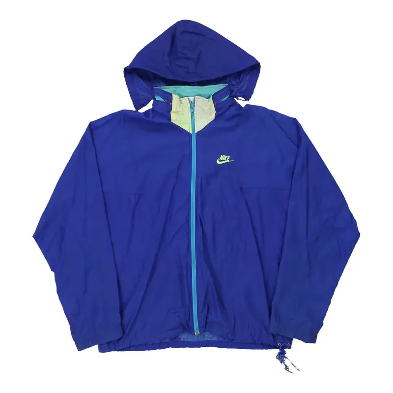 Nike Jacket - 2XL Blue Nylon