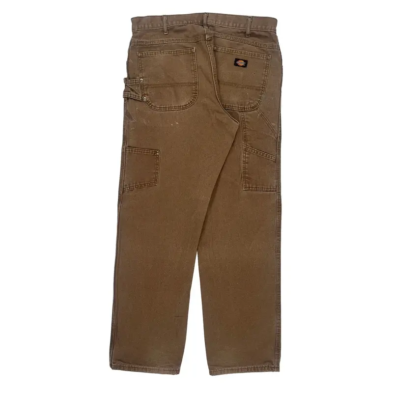 Dickies Carpenter Trousers - 34W 32L Brown Cotton | Size: 34″ waist