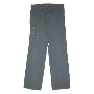 ESPRIT Mens Canvas Trousers Grey Regular Bootcut W34 L34