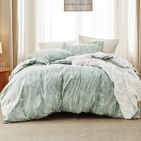 Bedsure 3 Pieces Cute Floral Bedding Comforter Set -Soft  Bed Set, 1 Soft Reversible Botanical Flowers Comforter and 2 Pillow...