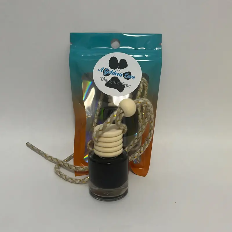 Black Ice Car Diffuser with Lemon-Lime, Citrus, Ambergris, Jasmine Powder, Lily Petals, Moss and Woods Fragrance