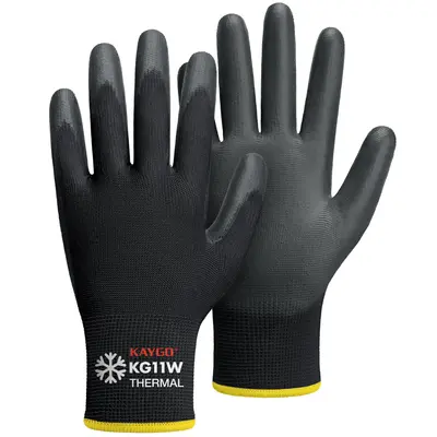 KAYGO KG11W Winter Work Gloves for Men & Women Thermal Insulated PU Coated Smooth Grip Springtok Ergonomic Fit Windproof Wate...