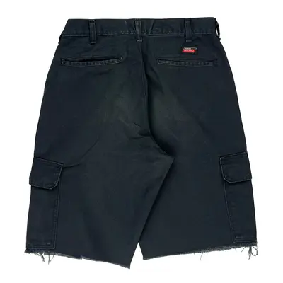 Dickies Cargo Shorts - 30W 12L Grey Polyester Blend | Size: 30″ waist