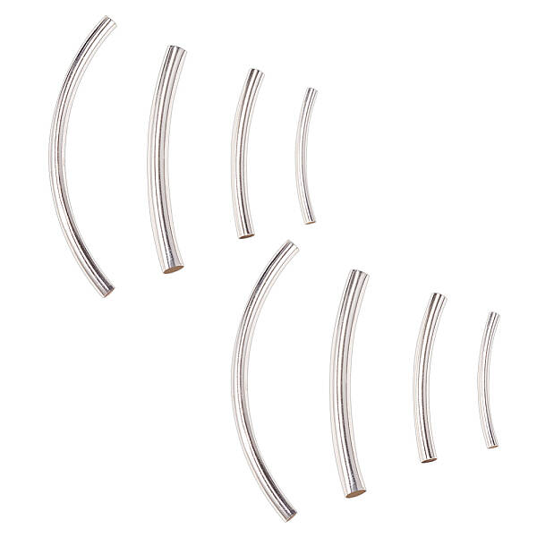 Curved Brass Tube Beads