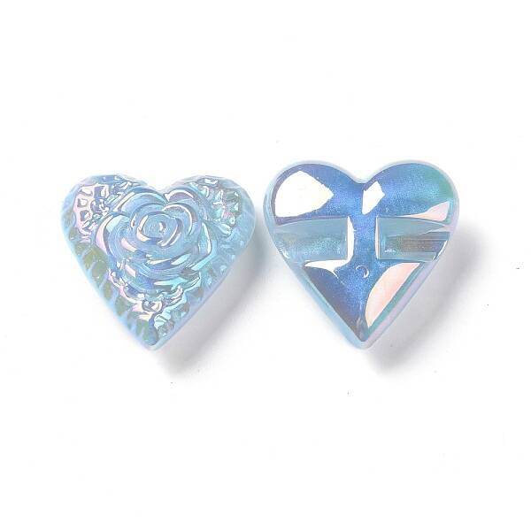 Rainbow Iridescent Plating Acrylic Beads