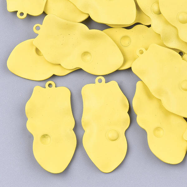 Spray Painted Iron Pendants