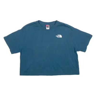 THE NORTH FACE Cropped Womens T-Shirt Blue L