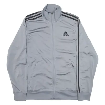 ADIDAS Mens Track Jacket Grey M