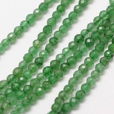 Natural Green Aventurinee Beads Strands
