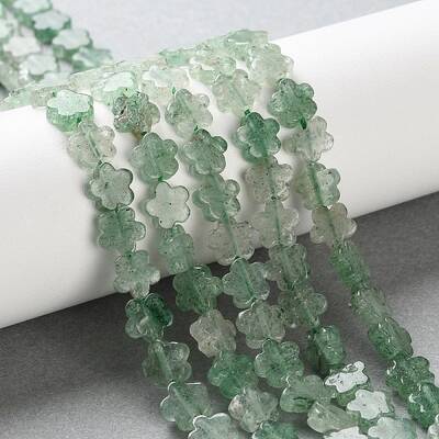 Natural Green Strawberry Quartz Beads Strands