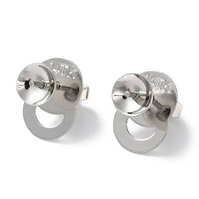 Rack Plating Brass Stud Earring Settings