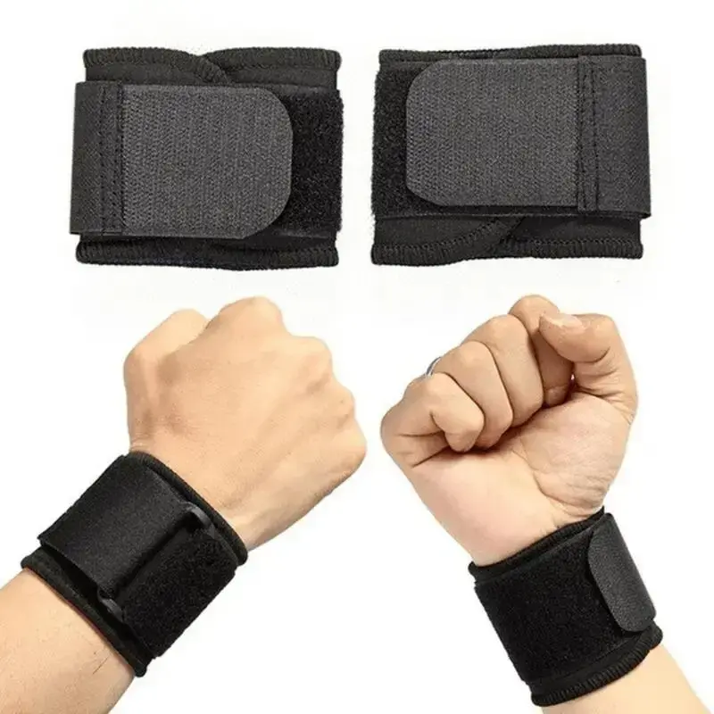 Adjustable Wrist Support, 1 Pair Sports Wrist Belt for Fitness, Elastic Wrist Strap, Sports Accessories Wristband for Men & W...