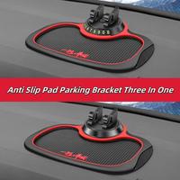 Car Dashboard Anti Slip Mat Pad GPS Mobile Phone Holder Stand Number Plate Car Parking Number Smartphone Cellphone