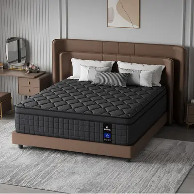 【MDZ】8/10/12/14 Inch Twin, Full, Queen, King Mattress Memory Foam And Spring, Hybrid MattressMedium Firmness, Lumbar Supp...