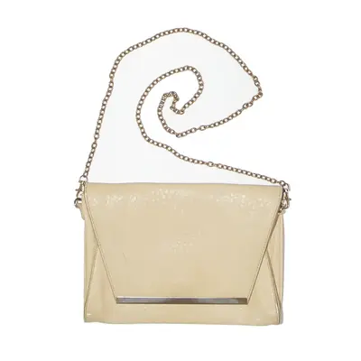 PARFOIS Leather Look Clutch Bag Beige Womens