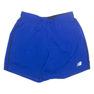 NEW BALANCE Lined Mens Sports Shorts Blue S W26