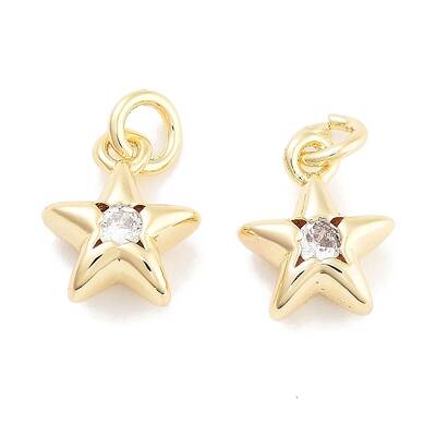 Brass with Cubic Zirconia Pendant