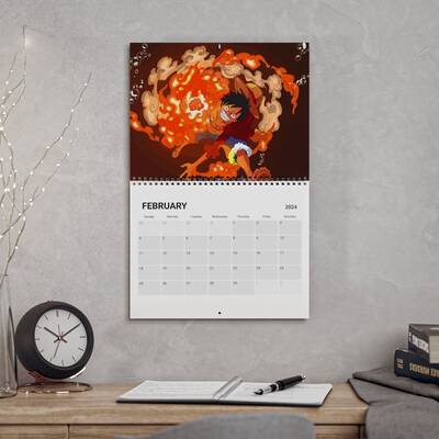 Monkey Wall Calendar 2024 | One Piece Anime Fan Gift