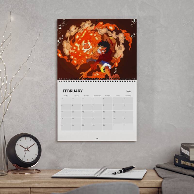 Monkey Wall Calendar 2024 | One Piece Anime Fan Gift