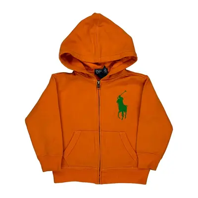 Age 4 Years Polo By Ralph Lauren Graphic Hoodie - XS Orange Cotton Blend