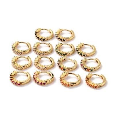 Dainty Cubic Zirconia Small Huggie Hoop Earrings