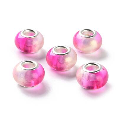 Two Tone Resin European Beads