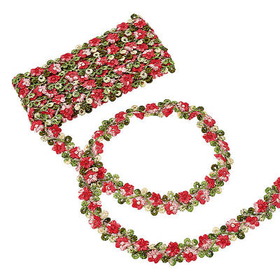 3D Flower Embroidery Polyester Lace Trim